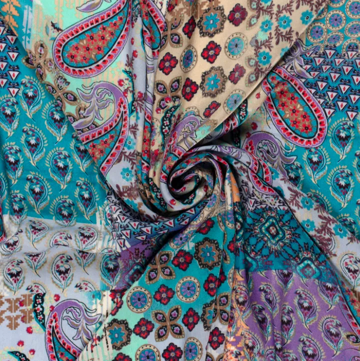 Satin fluweel kleurrijk mandala patroon  -  My Image